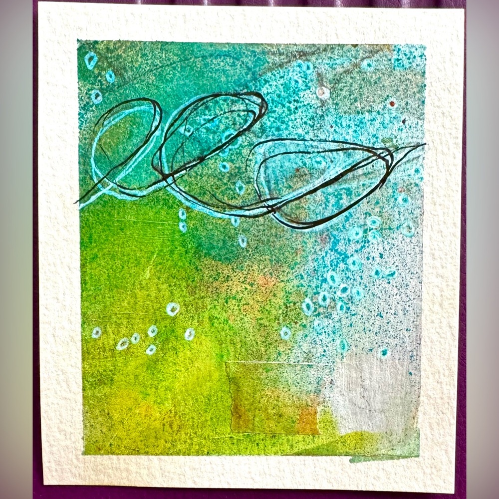 “Elements” Hand Painted Abstract Art by Andrea Gingerich Artist